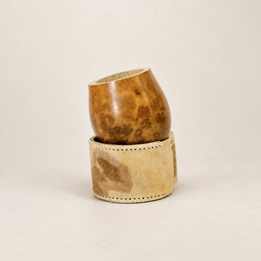 Smooth Raw Leather Mate Holder