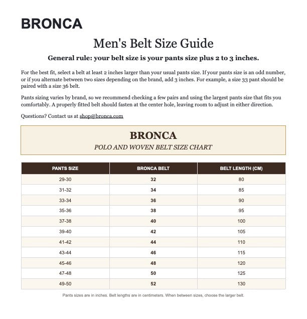 BRONCA Polo Belt