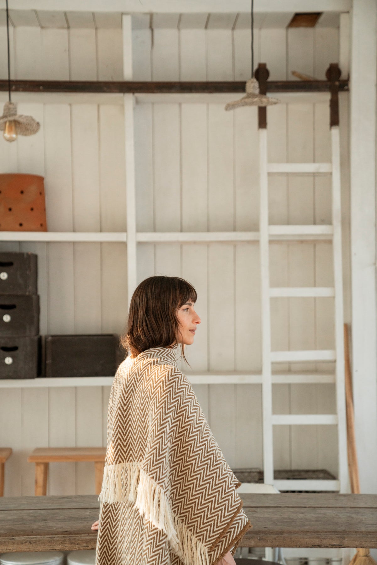 BRONCA Unisex Merino Wool Poncho