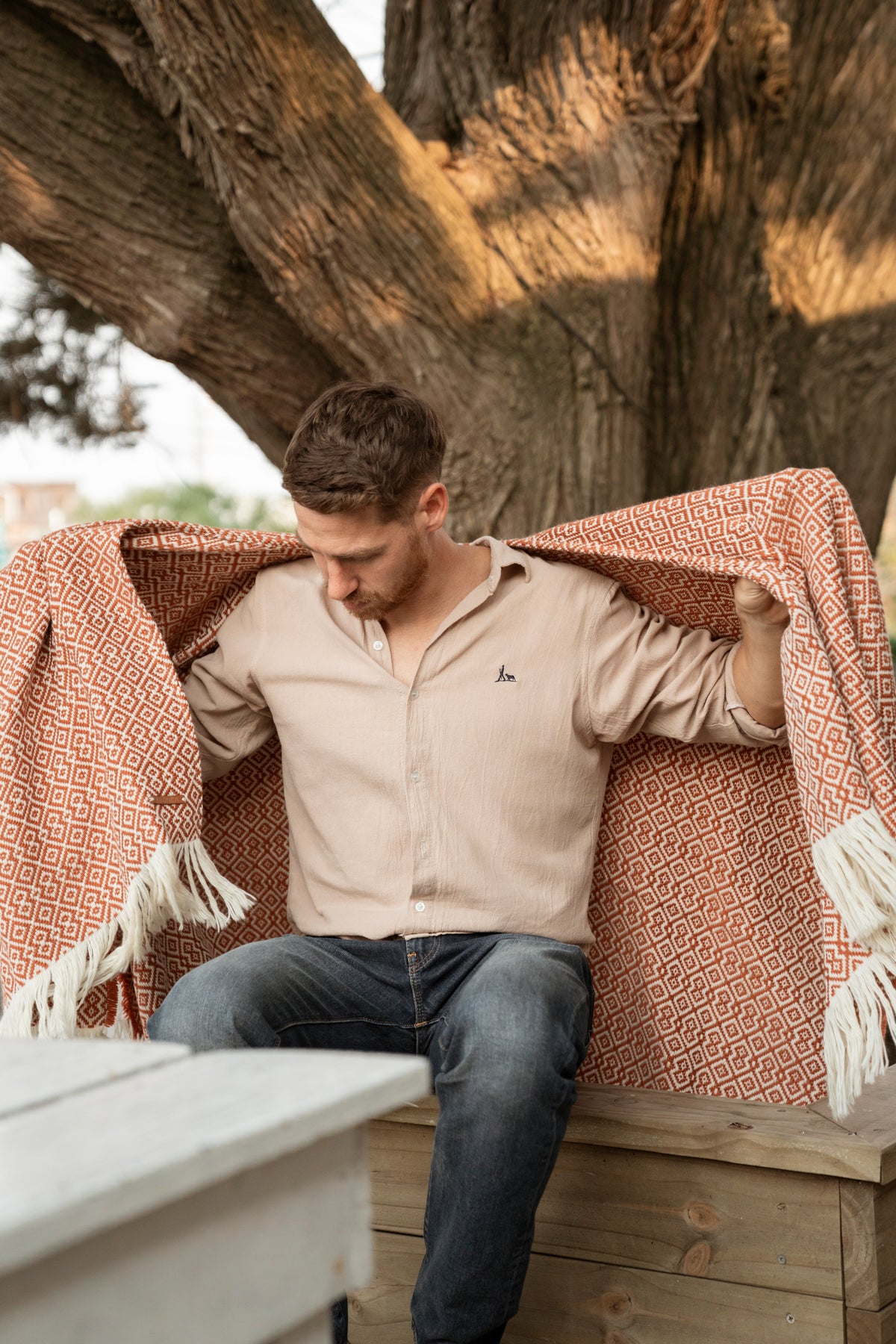BRONCA Unisex Merino Wool Poncho