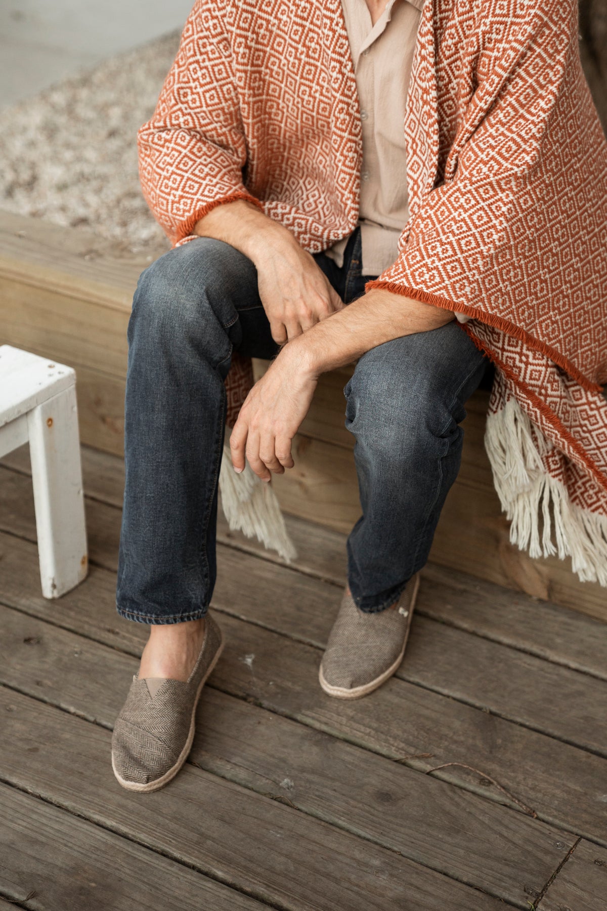 BRONCA Unisex Merino Wool Poncho