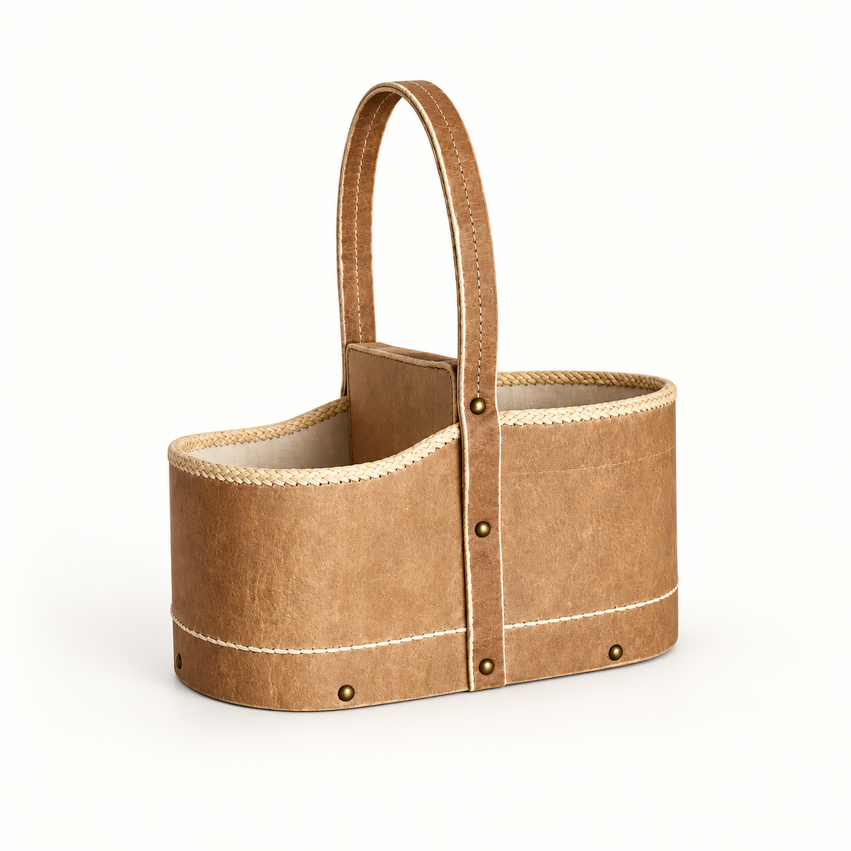 Raw Leather Mate Carrier