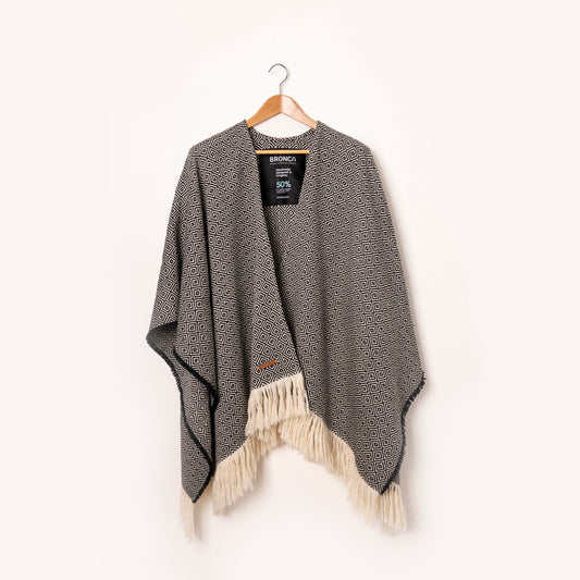 BRONCA Unisex Merino Wool Poncho