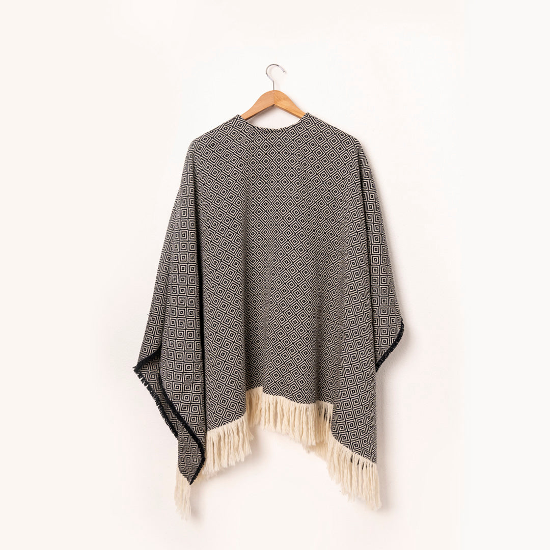 BRONCA Unisex Merino Wool Poncho