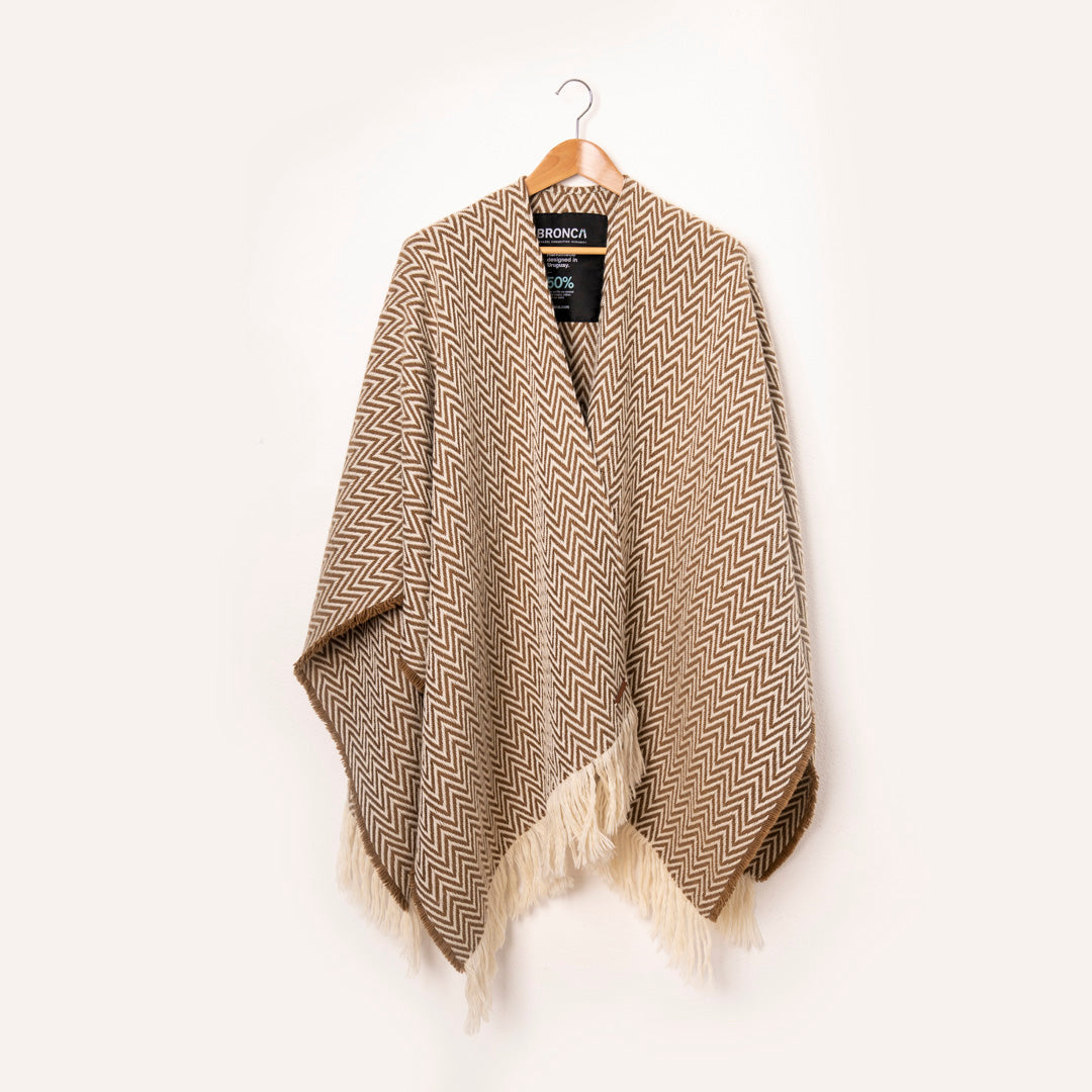 BRONCA Unisex Merino Wool Poncho