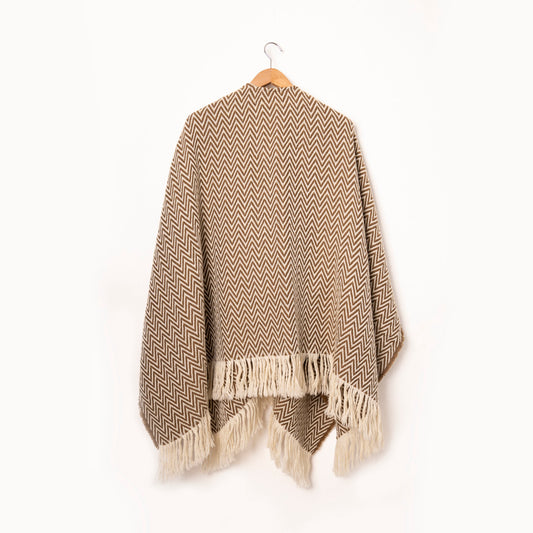 BRONCA Unisex Merino Wool Poncho